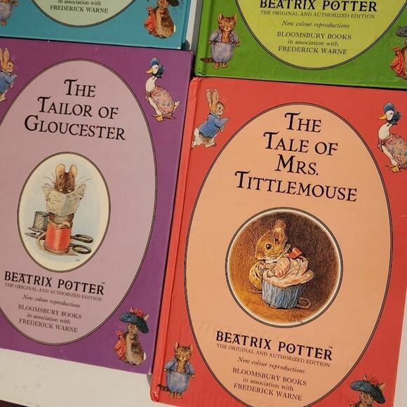 Book lot of 4 The tales of Beatrix Potter animal stories collection mouse squir - Picture 11 of 12
